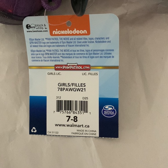 Brand new Paw Patrol slipper Pink with tag - Picture 4 of 5